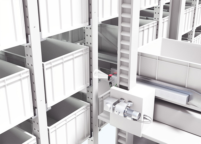 Cảm biến camera IPS208 Leuze định vị khoang stacker crane chính xác, giảm downtime trong intralogistics