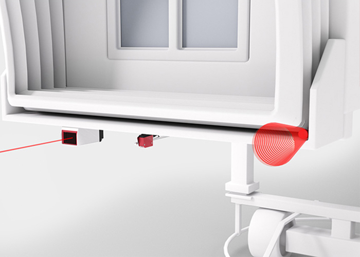 Cảm biến khoảng cách ODSL 30 và cảm biến siêu âm HTU 430 điều khiển cập bến tự động cầu dẫn vào máy bay