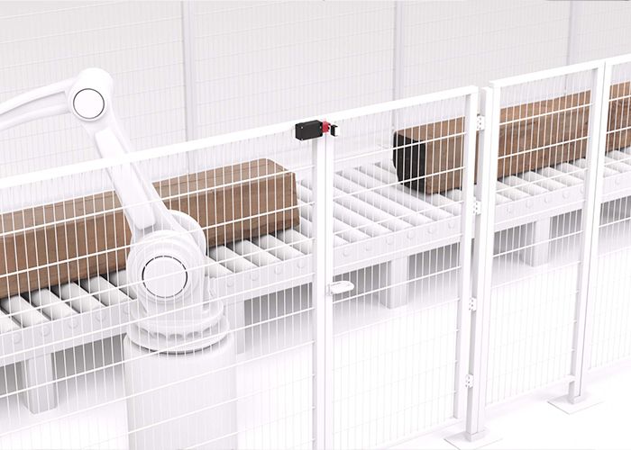 Khóa bảo vệ cửa L100 giám sát trạng thái cửa dịch vụ trong hệ thống an toàn nhà máy gỗ