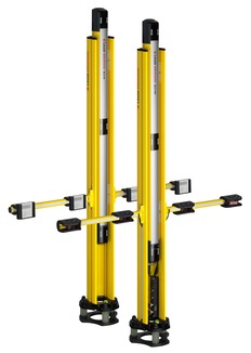 Leuze MLD 500 — thiết bị an toàn nhiều tia dòng cao cấp với transceiver tích hợp và gương phản xạ